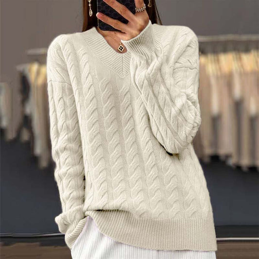 Quinn | Chic Stickad Tröja