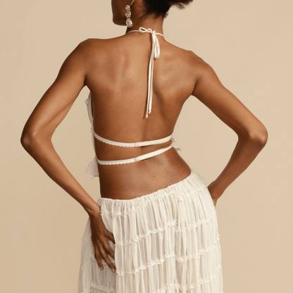 Lira | Halterneck Top och Kjol Set