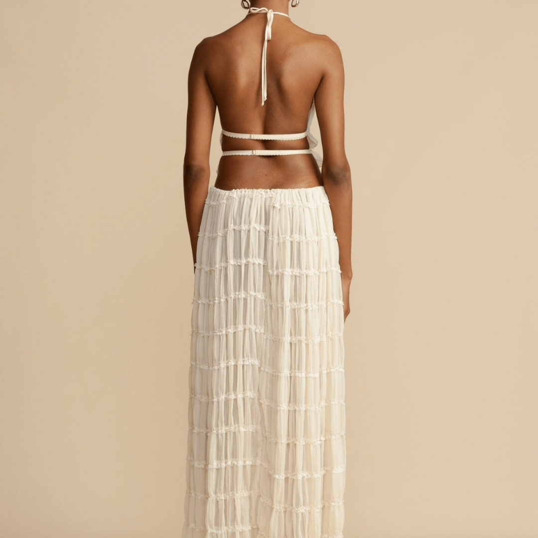 Lira | Halterneck Top och Kjol Set