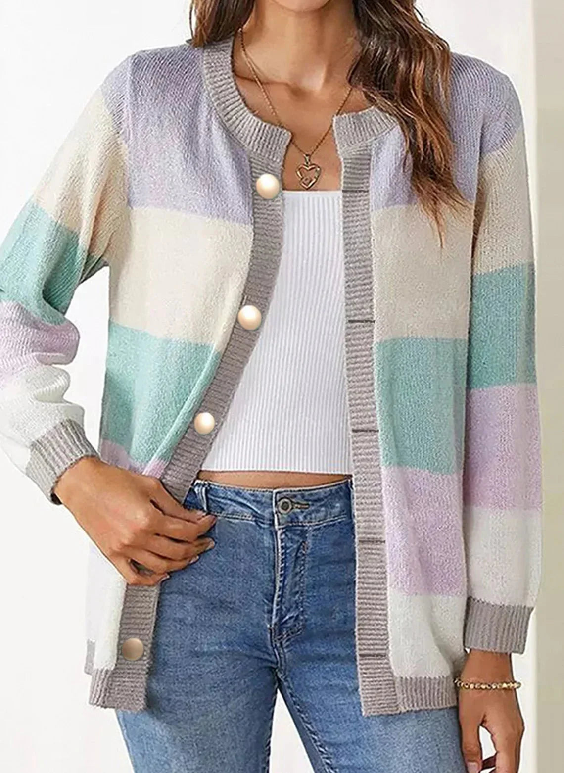 Phoebe | Stilig Stickad Cardigan