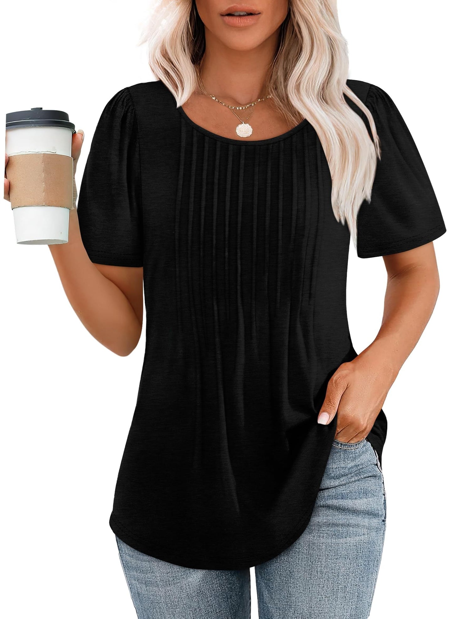 Amelie | Elegant Plisserad Topp