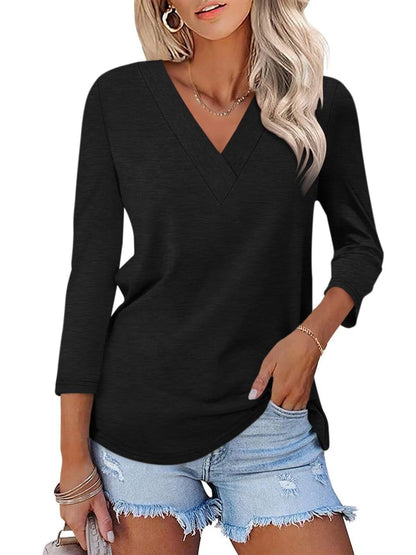 Mika | Klassisk V-ringad T-shirt