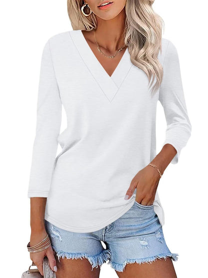 Mika | Klassisk V-ringad T-shirt