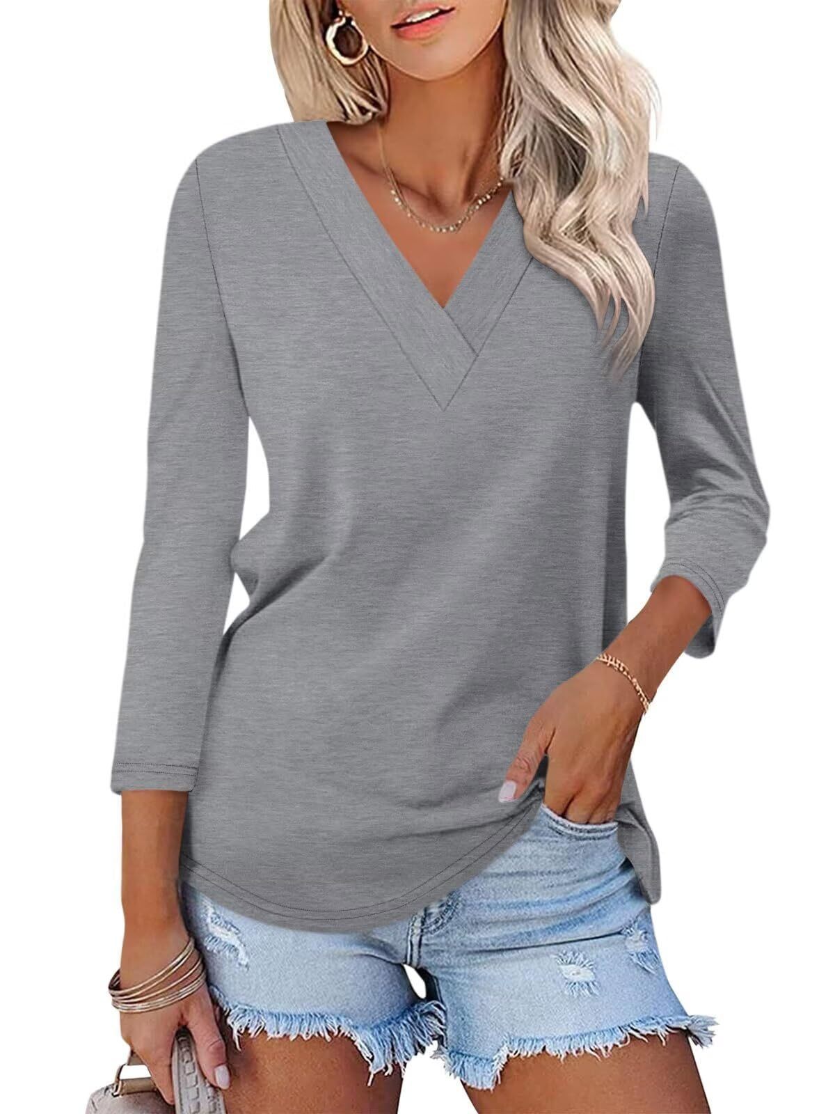 Mika | Klassisk V-ringad T-shirt