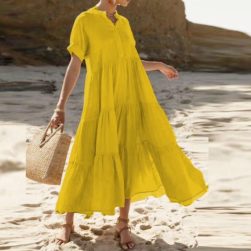Zarama | Lyxig Satin Midi Klänning