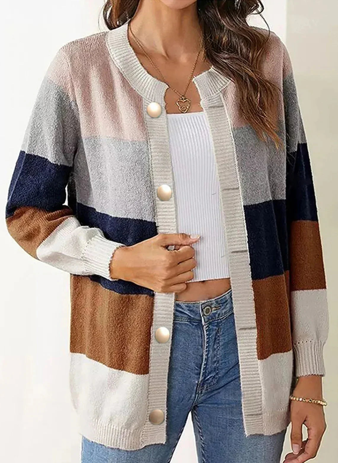 Phoebe | Stilig Stickad Cardigan