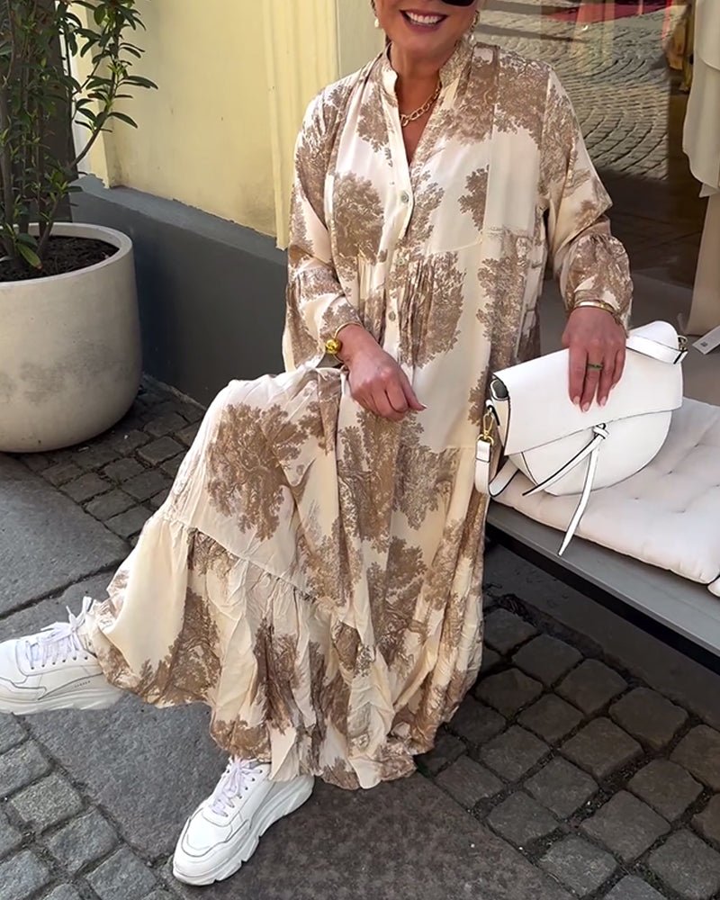 Della | Lång Elegant Flödesklänning