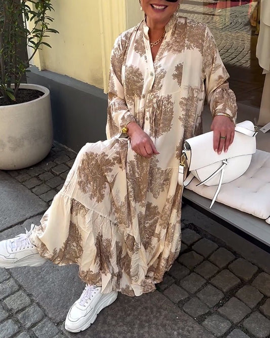 Della | Lång Elegant Flödesklänning