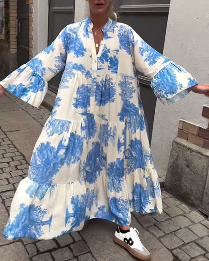 Della | Lång Elegant Flödesklänning