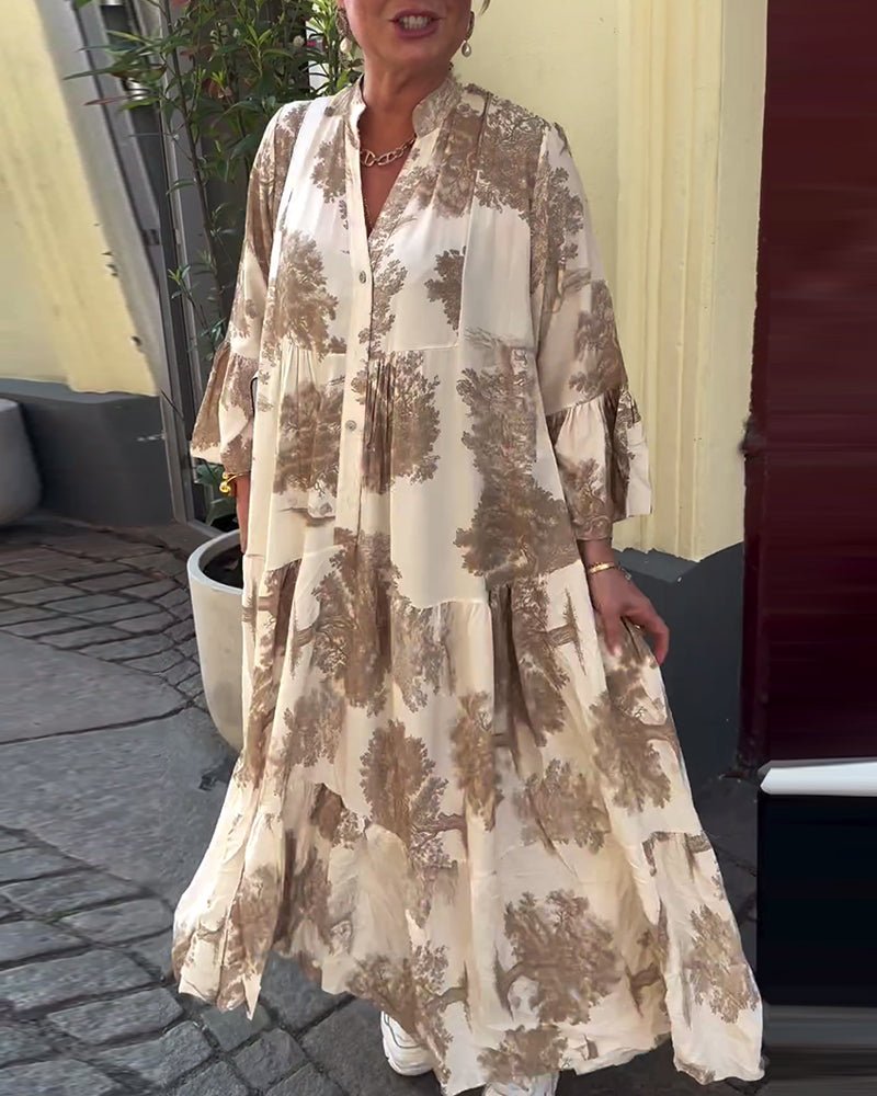 Della | Lång Elegant Flödesklänning