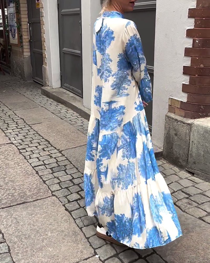 Della | Lång Elegant Flödesklänning