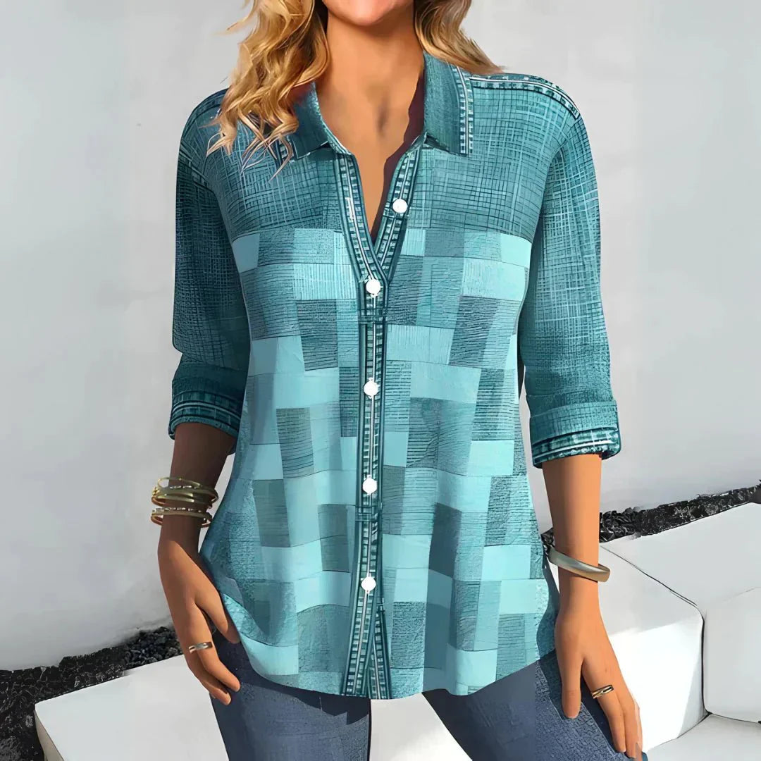 Hazel | Klassisk Rutiga Blus