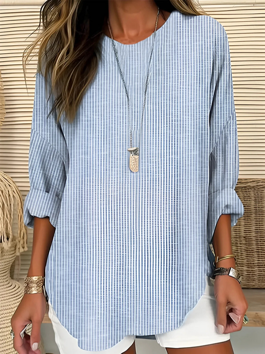 Rhea | Trendig Randig Blus