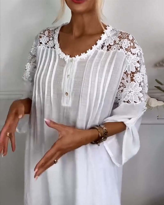 Nica | Spets Patchwork Blus