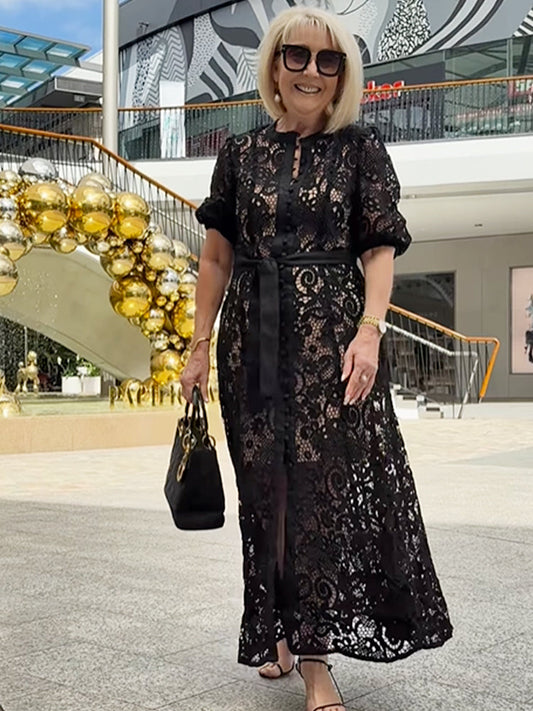 Charlotte | Tidlös Spets Maxi Klänning