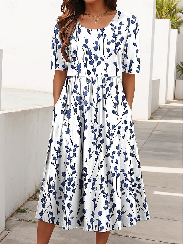 Carlyn | Blommig Lätt Midi