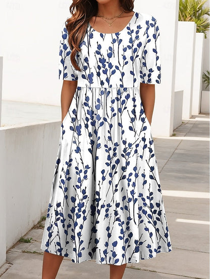 Carlyn | Blommig Lätt Midi