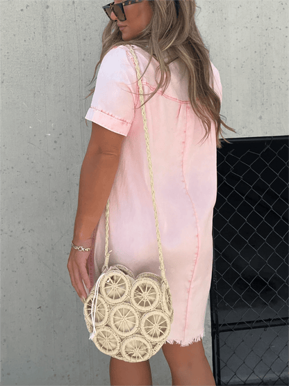Carla | Enkelt Chic Skjortklänning