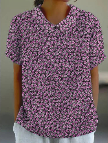 Terry | Retro Blommig Topp