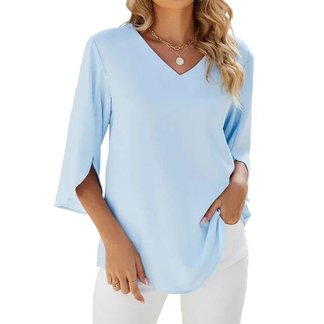 Zara - Tidlös V-ringad Topp
