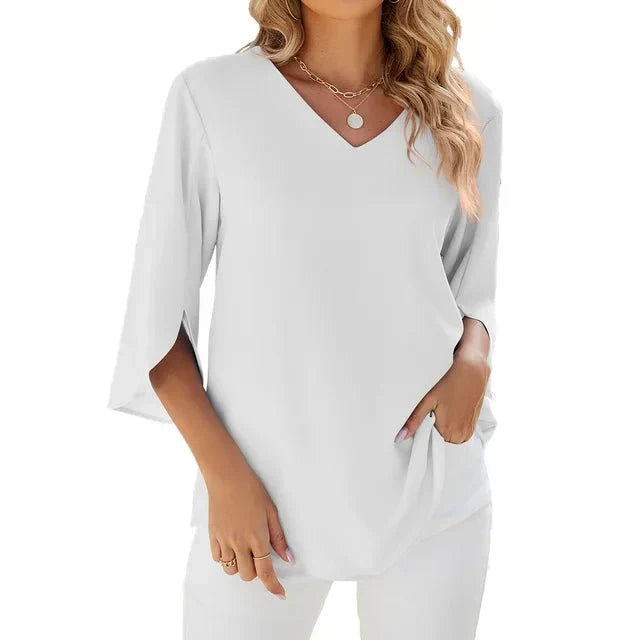 Zara - Tidlös V-ringad Topp