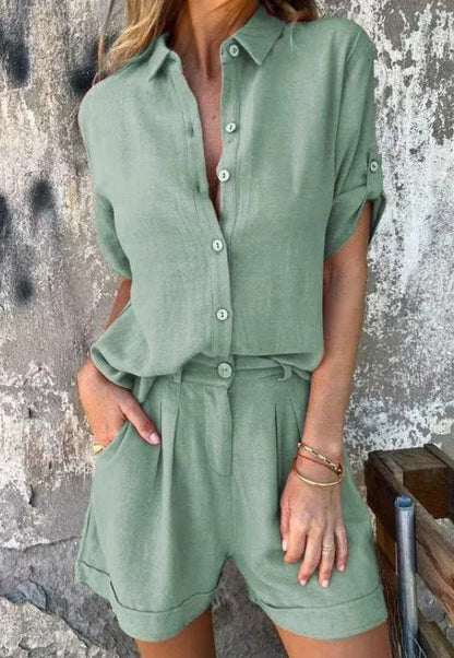 Auriana | Luxe Breeze Linne Set