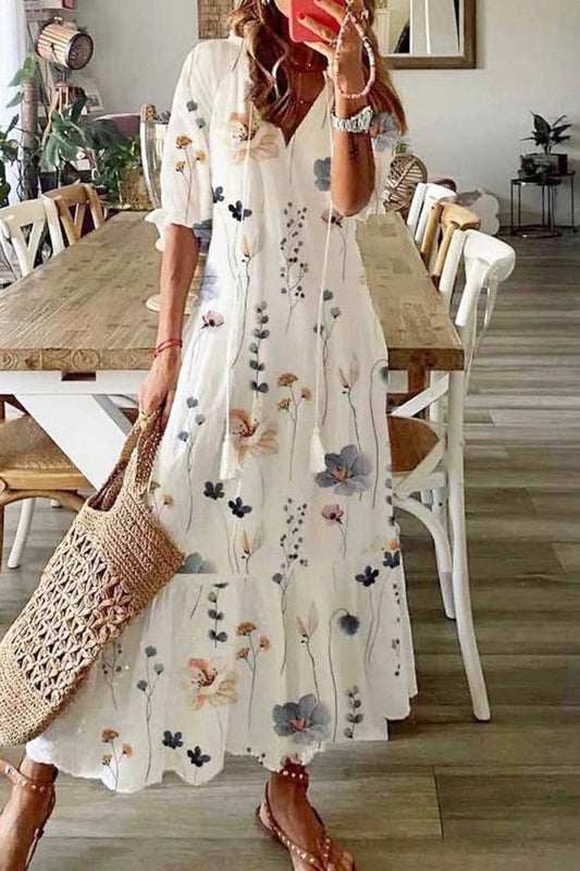 Chanty | Okomplicerad Blommig Maxi