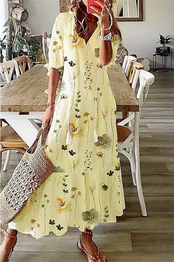 Chanty | Okomplicerad Blommig Maxi