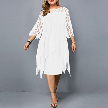 Kaycie | Chic Curvy Midi Klänning