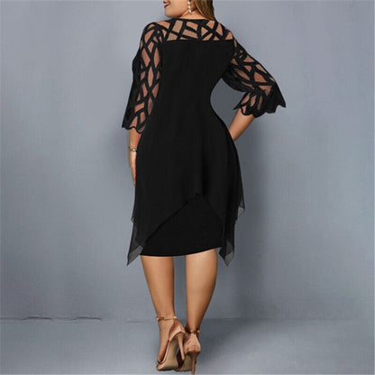 Kaycie | Chic Curvy Midi Klänning