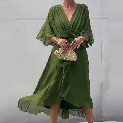 Shelly | Elegant V-ringad Klänning