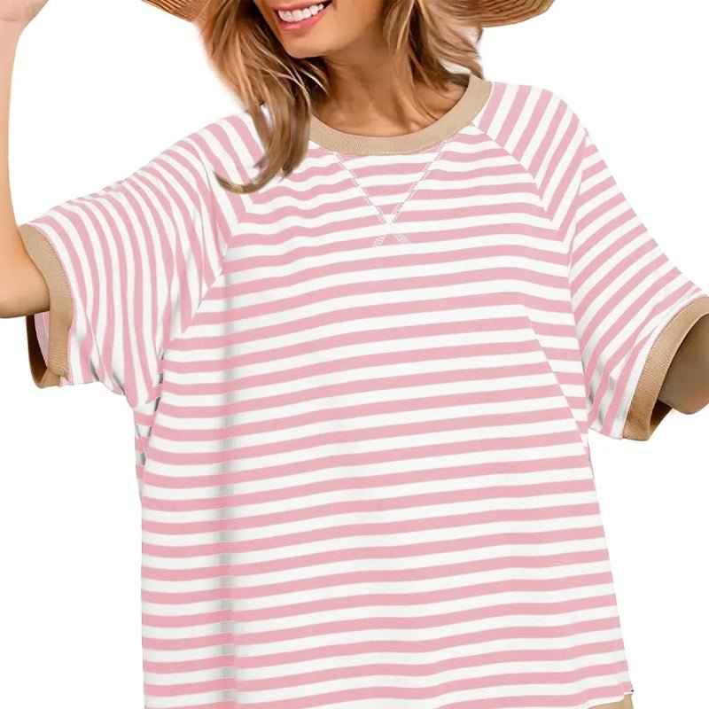 Tessa | Avslappnad Randig T-shirt