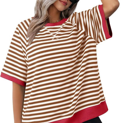 Tessa | Avslappnad Randig T-shirt