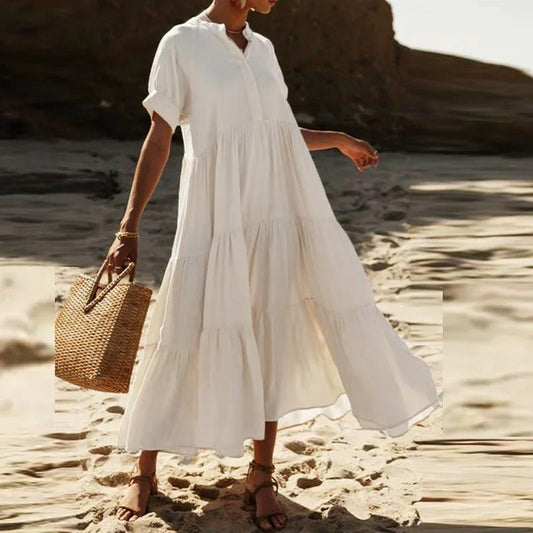 Zarama | Lyxig Satin Midi Klänning