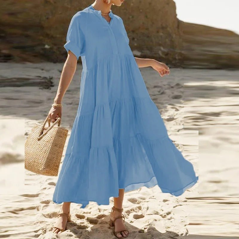 Zarama | Lyxig Satin Midi Klänning