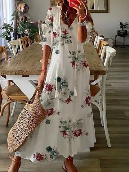 Luna | Bekväm Boho Klänning med Smickrande Passform